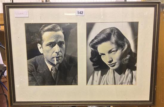 Humphrey Bogart & Bacall signed photos